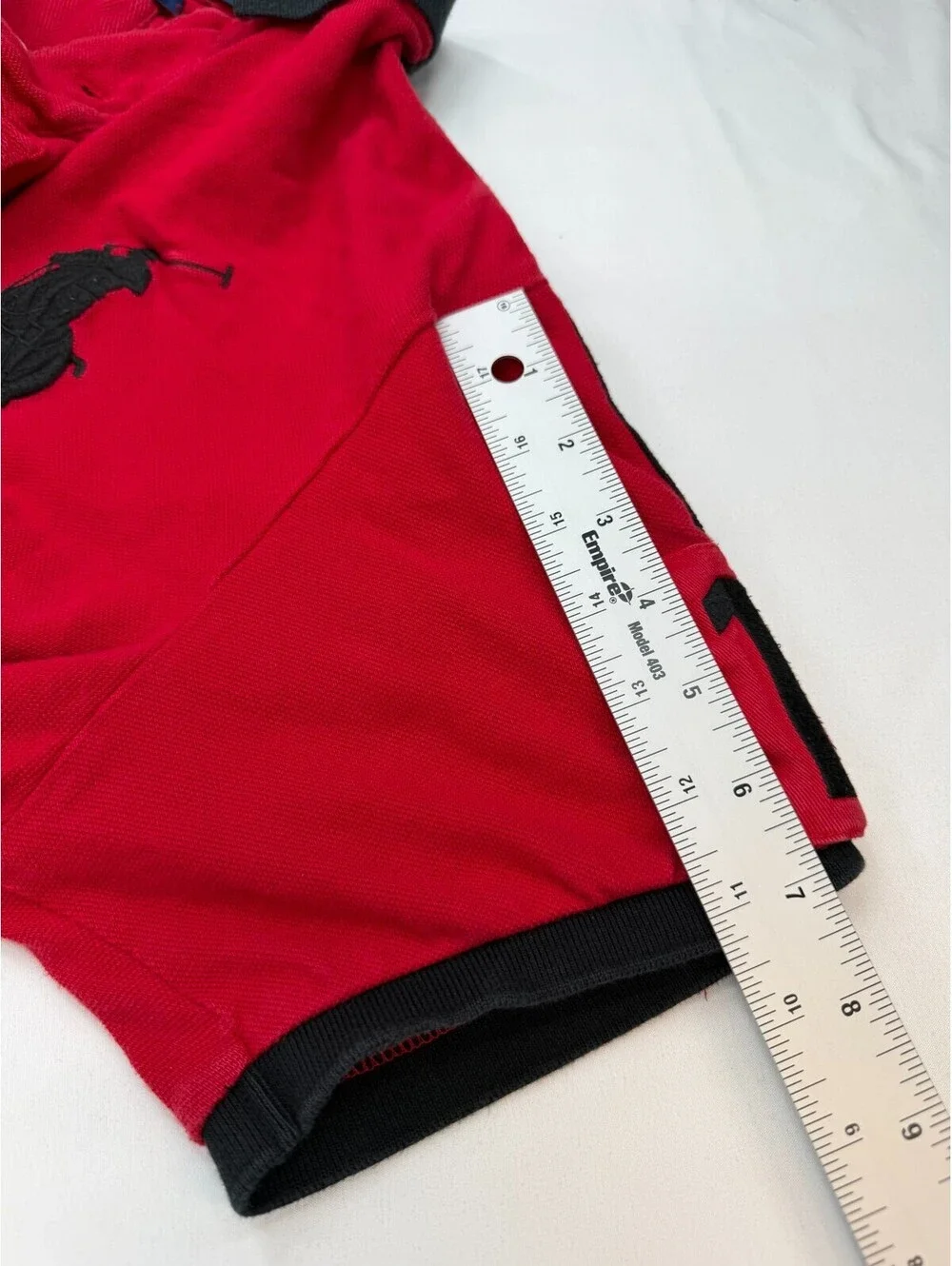 Ralph Lauren Men's Polo Shirt ESP #10 Spain Embroidered Custom Fit XL Red